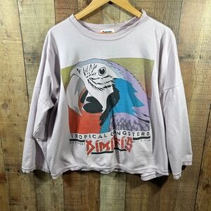 Vintage 80s Tropical Gangsters Key West Dimitri's Parrot Sweatshirt Oversized
